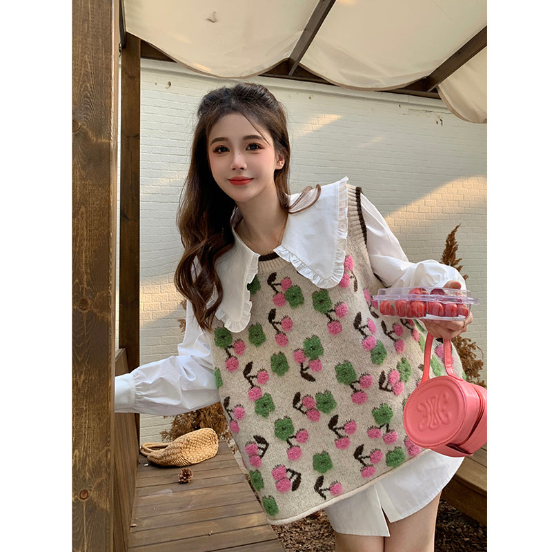 Pink Knit Vest PL52698