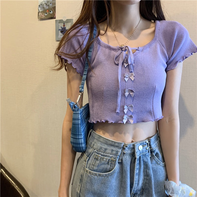 cute cropped T-shirt P1060