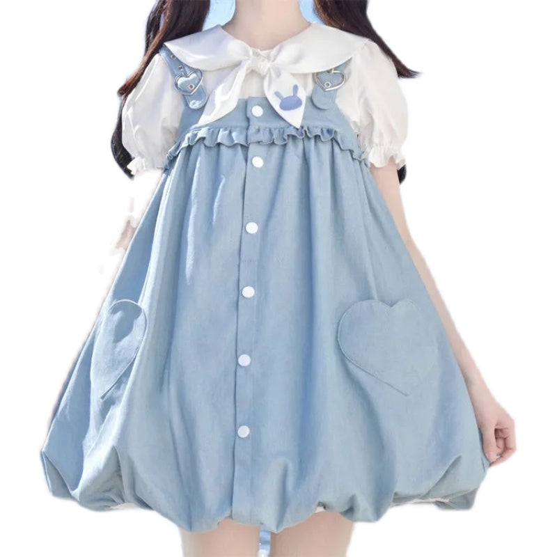 Cute shirt + skirt two-piece set PL52606