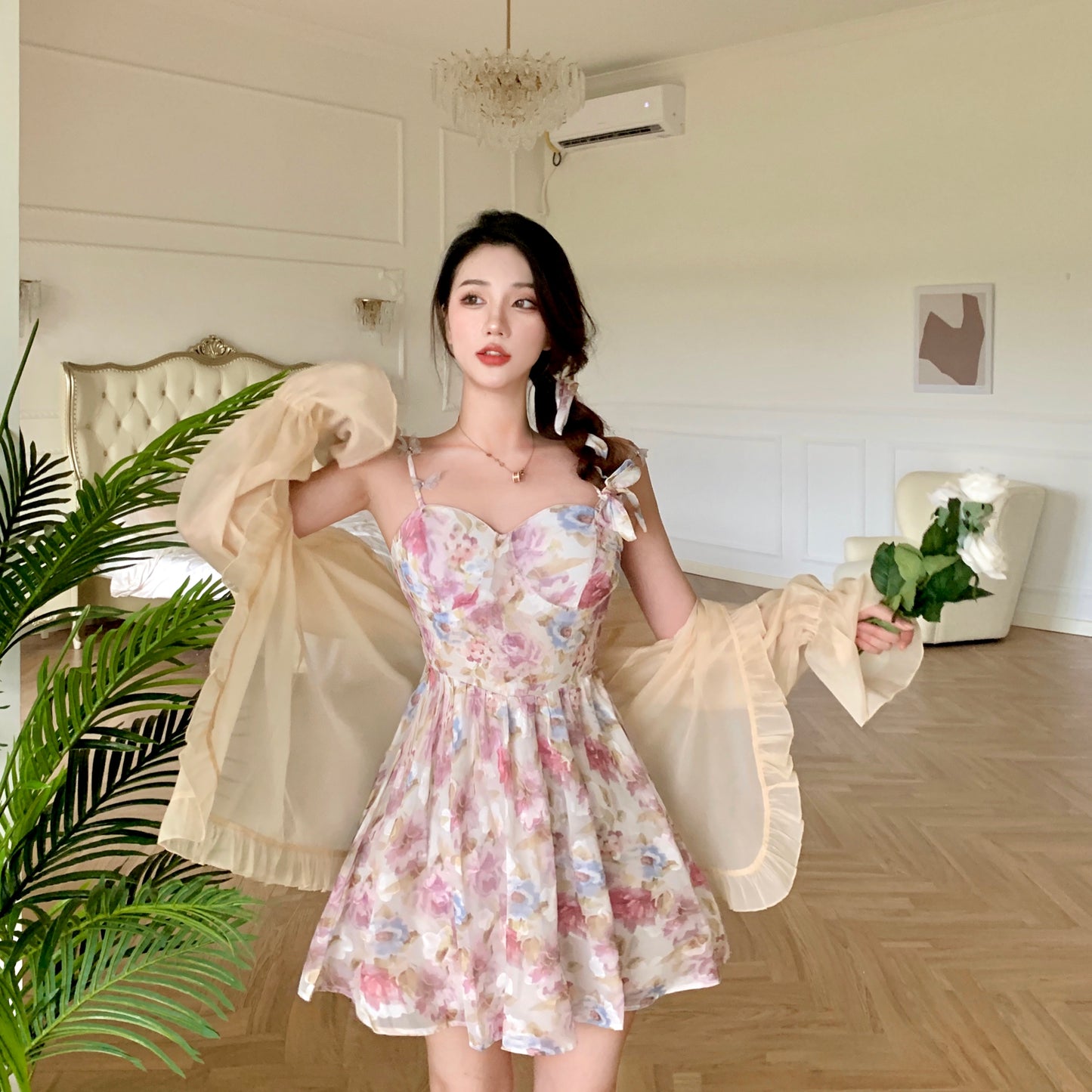 chic floral dress PL52353