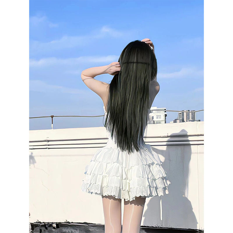 White Slip Dress PL52602