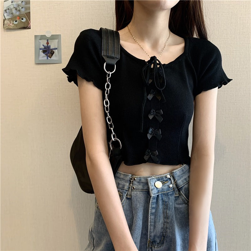 cute cropped T-shirt P1060