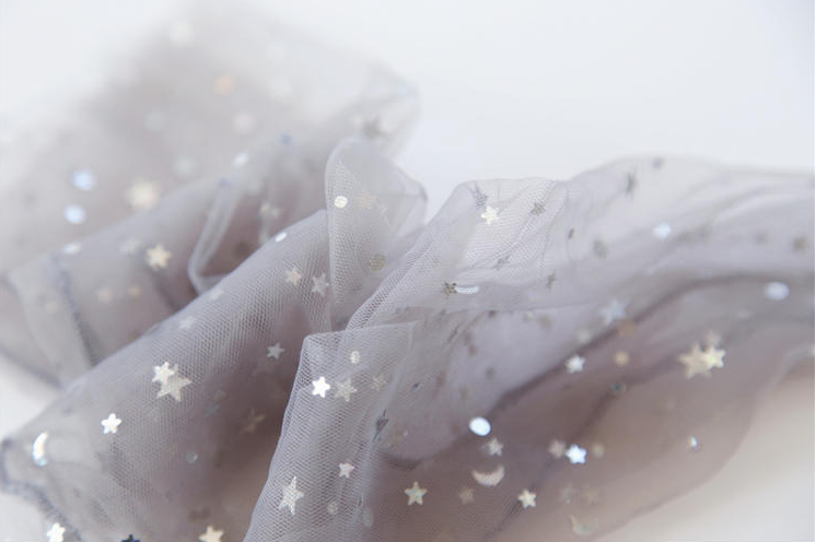 Star lace tulle socks(3 pairs)  PL20092