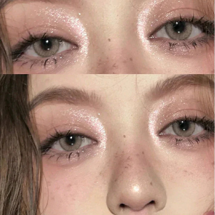 BROWN GRAY CONTACT LENSES (TWO PIECES) PL52454