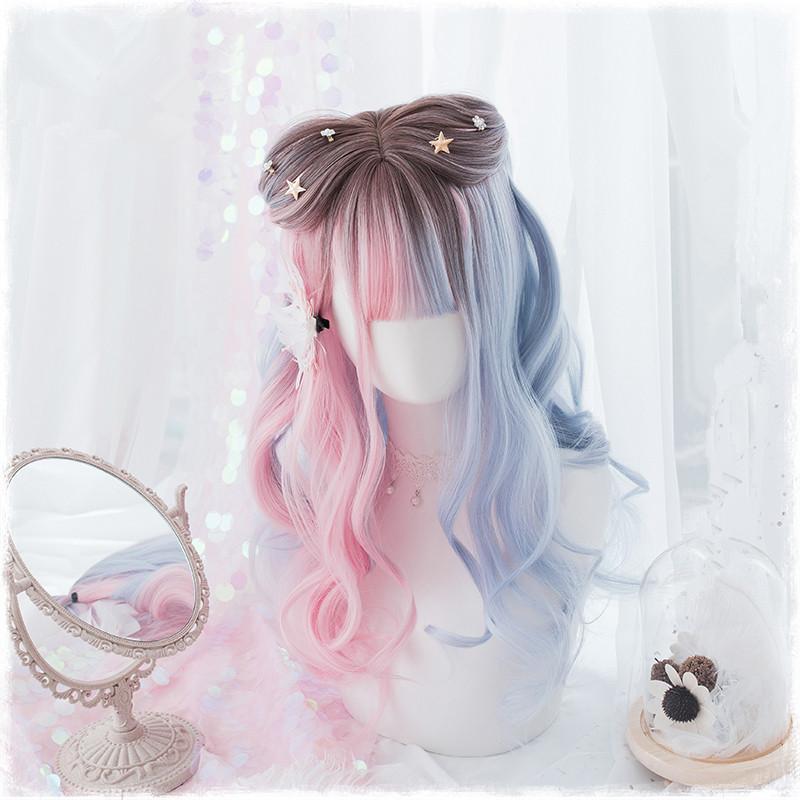 Lolita Blue Pink Gradient  Wig PL20261