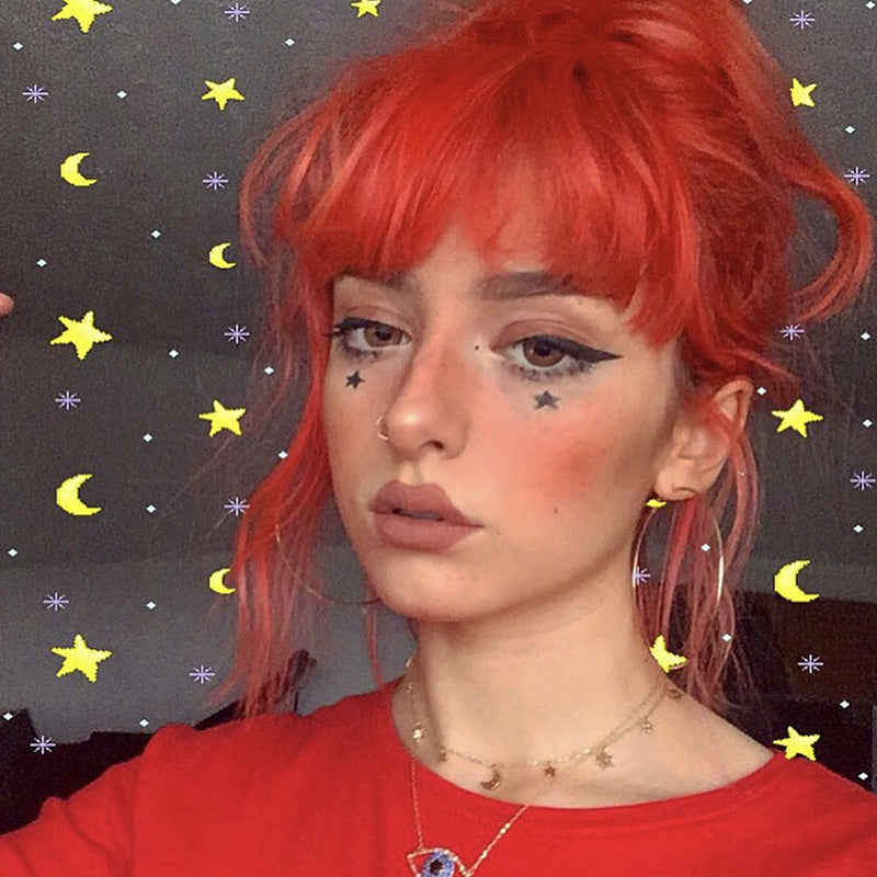Orange wig PL20704