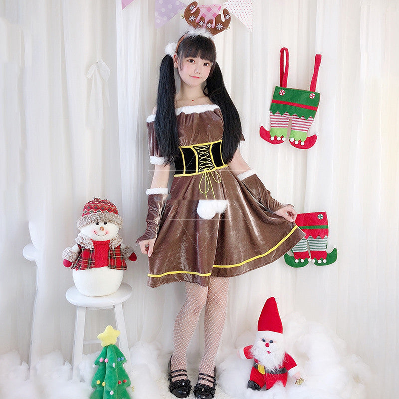 Christmas Fawn Dress PL52588