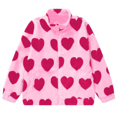 Pink love lamb wool coat PL52657
