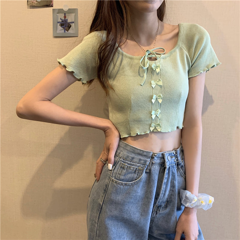 cute cropped T-shirt P1060