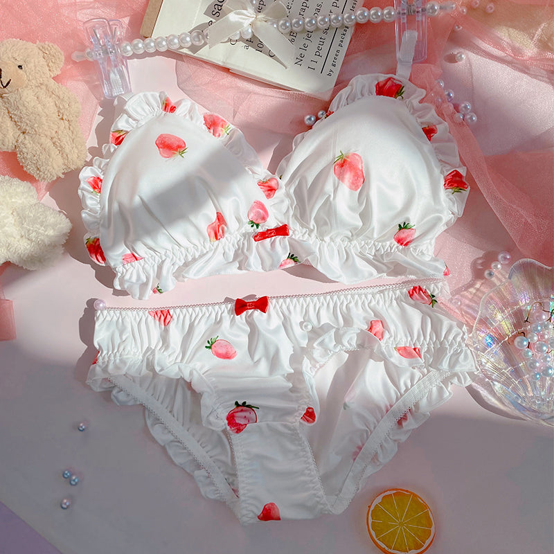 Cute Strawberry Bra Set PL52297