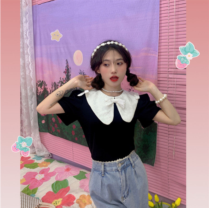 Vintage Crew Neck Short Sleeves PL52269