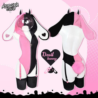 Sleeveless Bunny Costume Bodysuit KO129