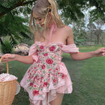 Floral sweet party dress PL53476