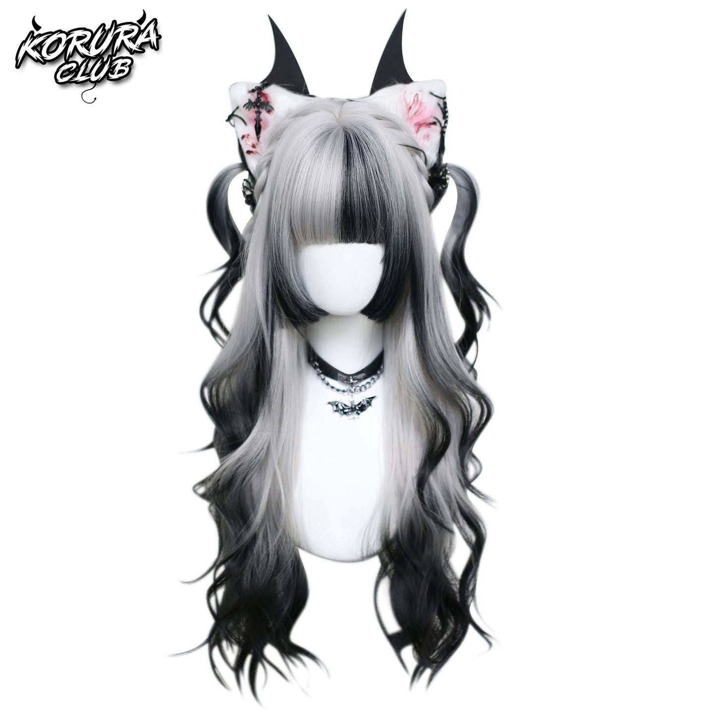 Korura Original Wig #008 Blue and White – AkaiYoru Hime