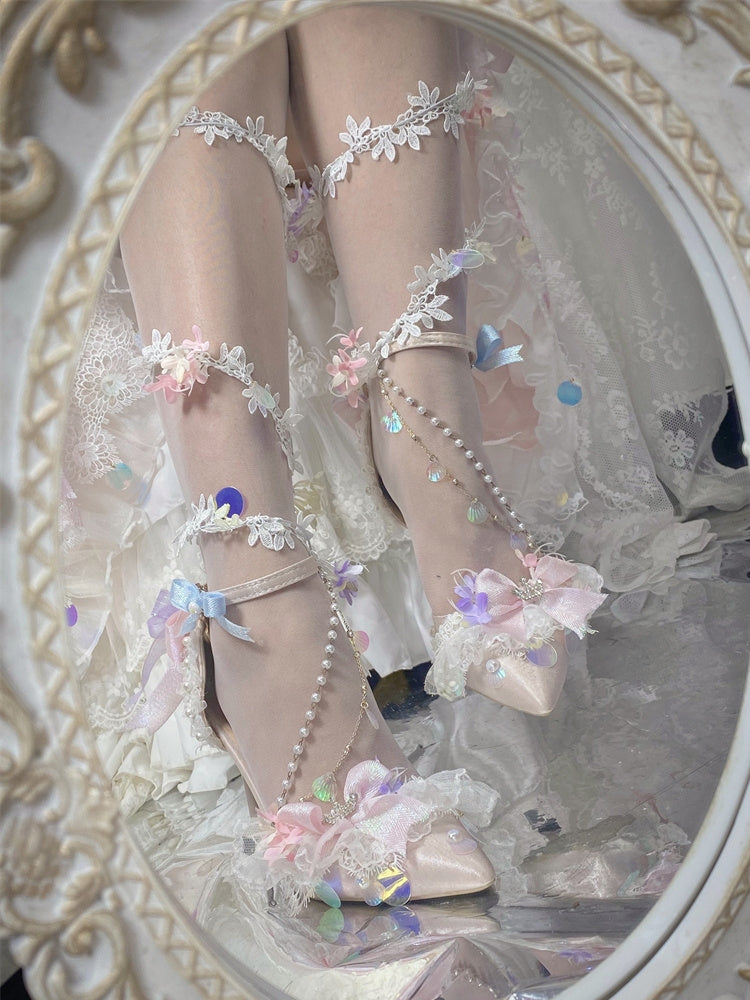 princess lolita wedding shoes PL53423