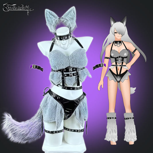 Cosplay Wolf Beauty Lingerie KO39（6-Piece Set）