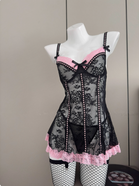 Lace Suspender Nightgown PA10226