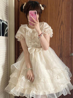 lolita cute bow dress PL53315