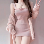 Sweet Pink Two-piece Suit PL357194