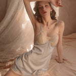 Lce Silk Nightgown PL357273