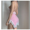 Regular Lace Pink Dress PL53606