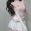 Sweet T-shirt and short skirt  PL53660
