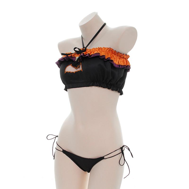 HALLOWEEN HOLLOW BAT KEYHOLE LINGERIE PL53685