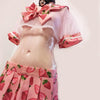 STRAWBERRY TRANSPARENT SHORT SCHOOL UNIFORM PL53613