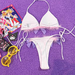 Y2k Devil Bow Bikini Two Piece Set PL53578