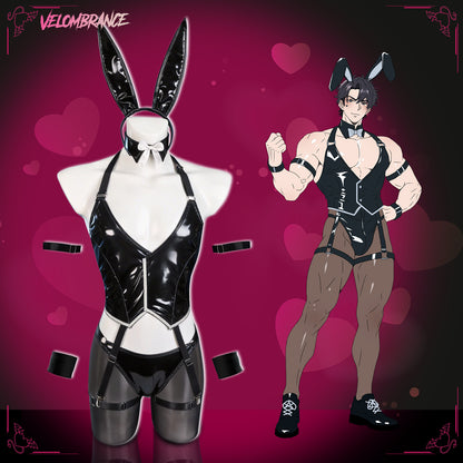 Cosplay Bunny Elastic Bodysuit (5-Piece Set) AS02