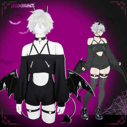 Halloween Spooky Demon Knit Set (6-Piece Set) AS70