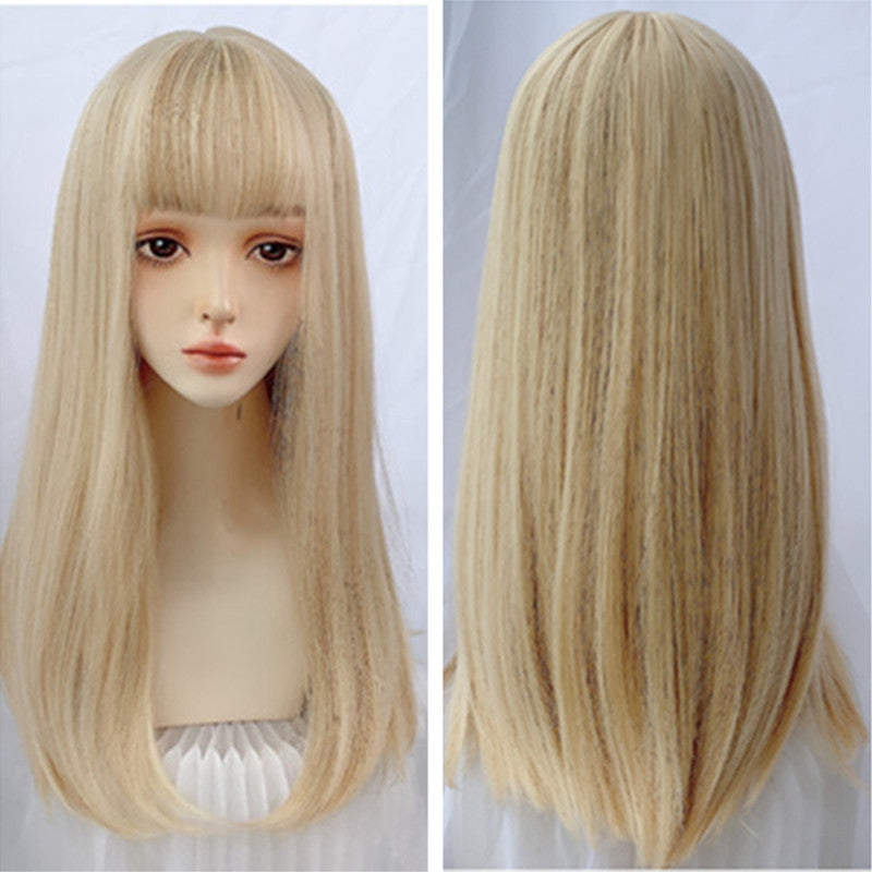 Blonde Long Straight Wig PL53226