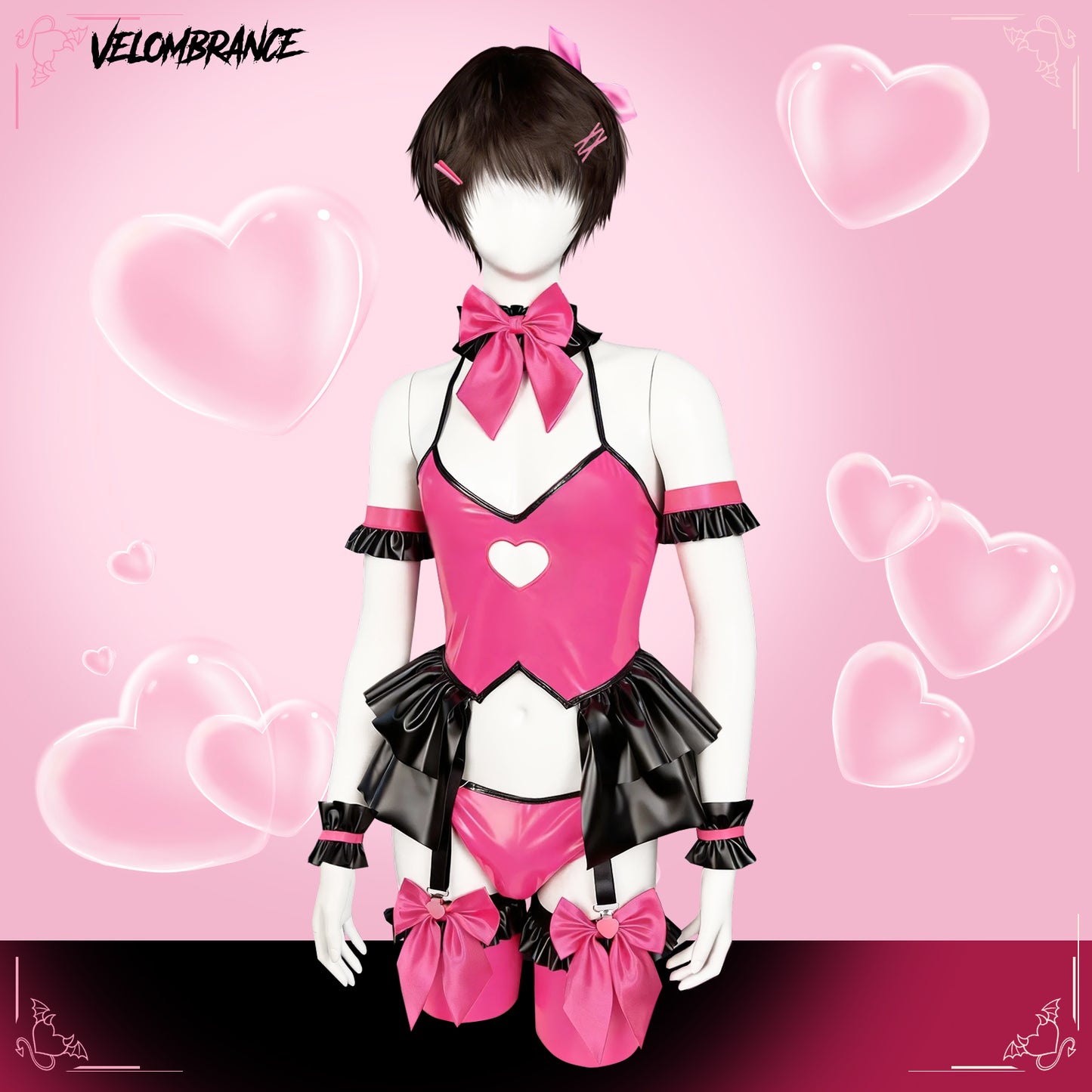Cos Pink Heart Set (5-Piece Set) AS35 – pastelloves