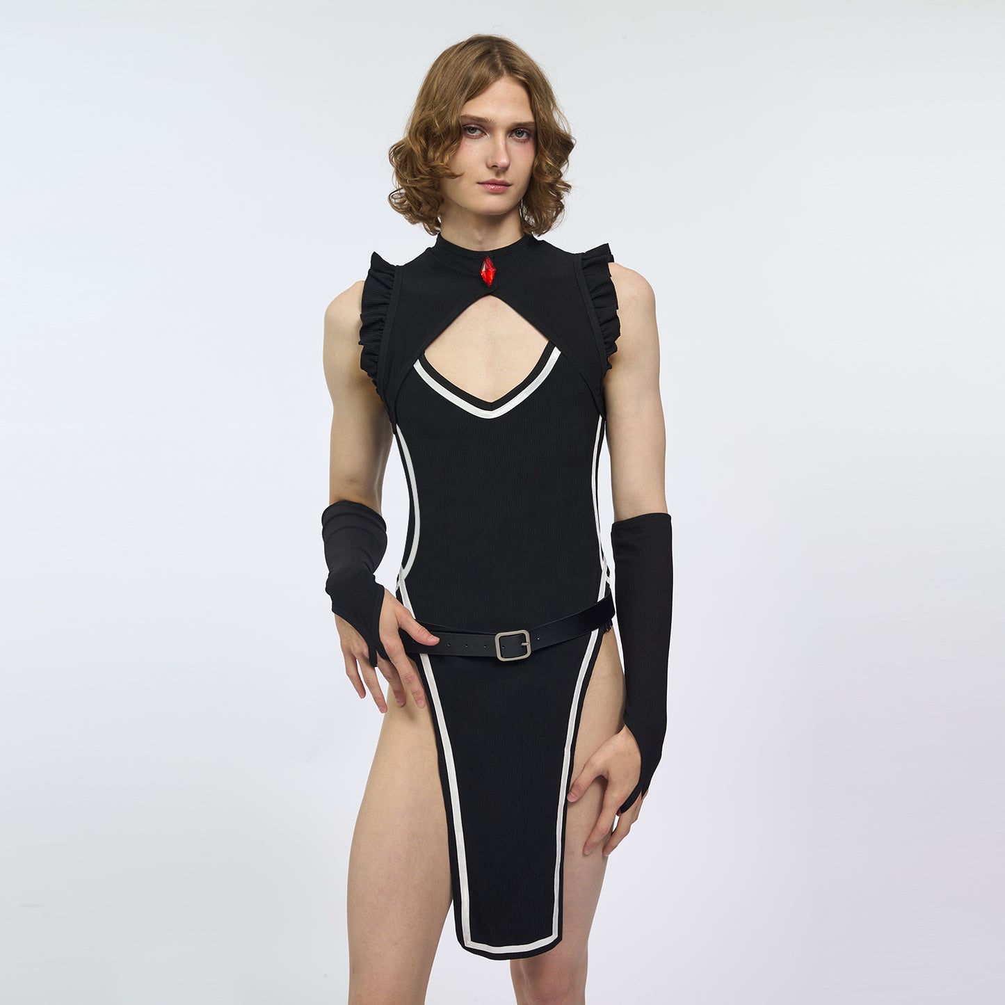 Belted Cheongsam (5-Piece Set) AS56