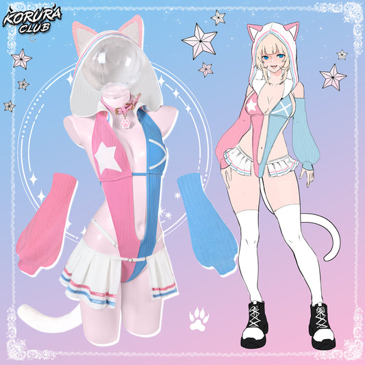 Pre-sale Star Cat Cosplay Bodysuit KO150