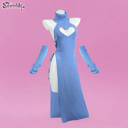 KORURACLUB-Plus Size Heart-Shaped Cheongsam KO59