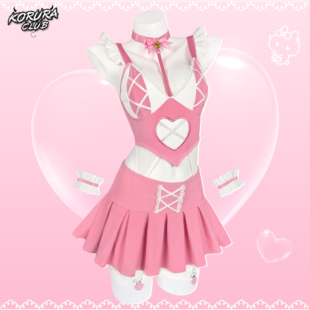 Pre-sale Cosplay Pink Bunny Set KO179