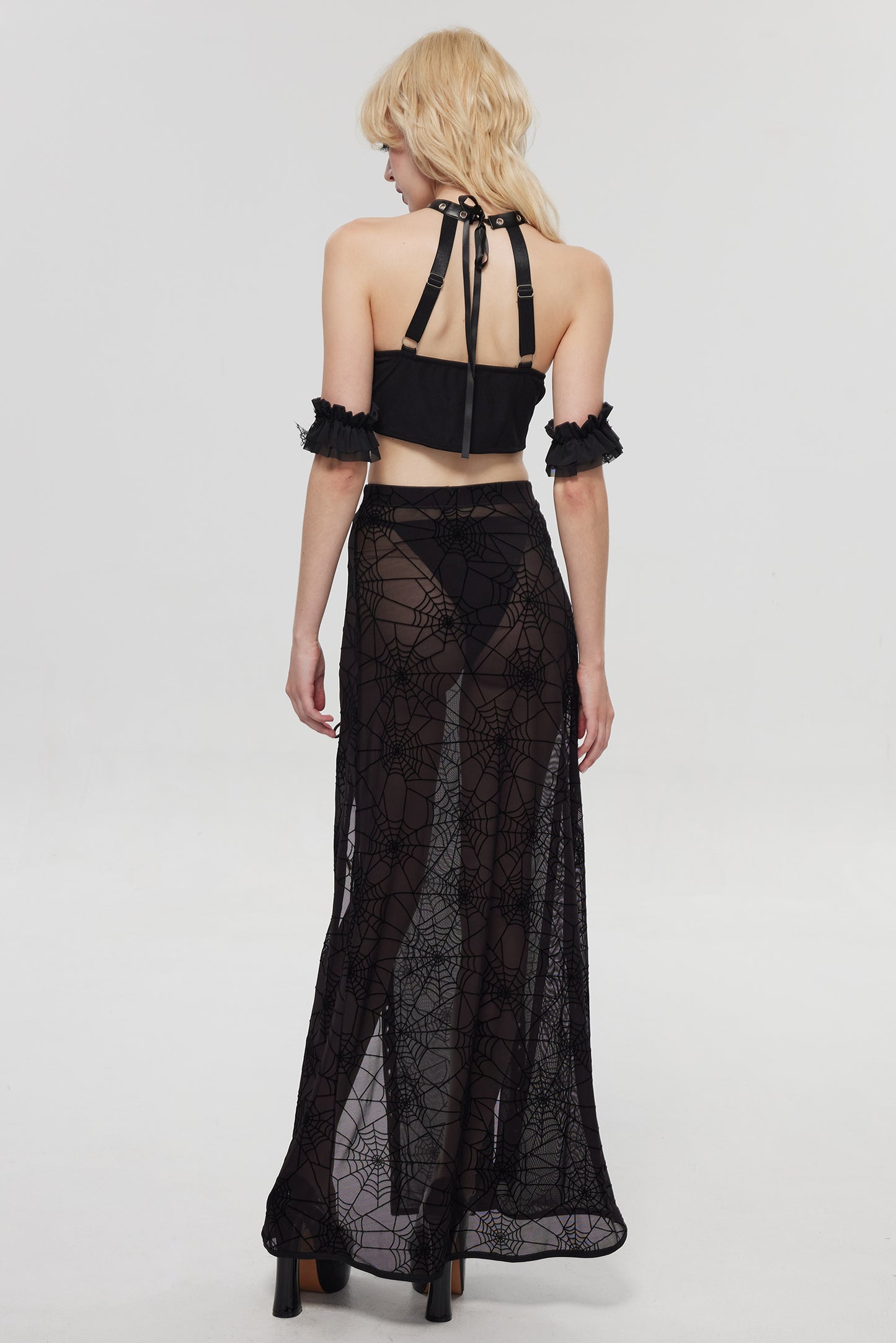 Pre-Sale Gothic Nun Sleeveless 3-Piece Costume Set HK007