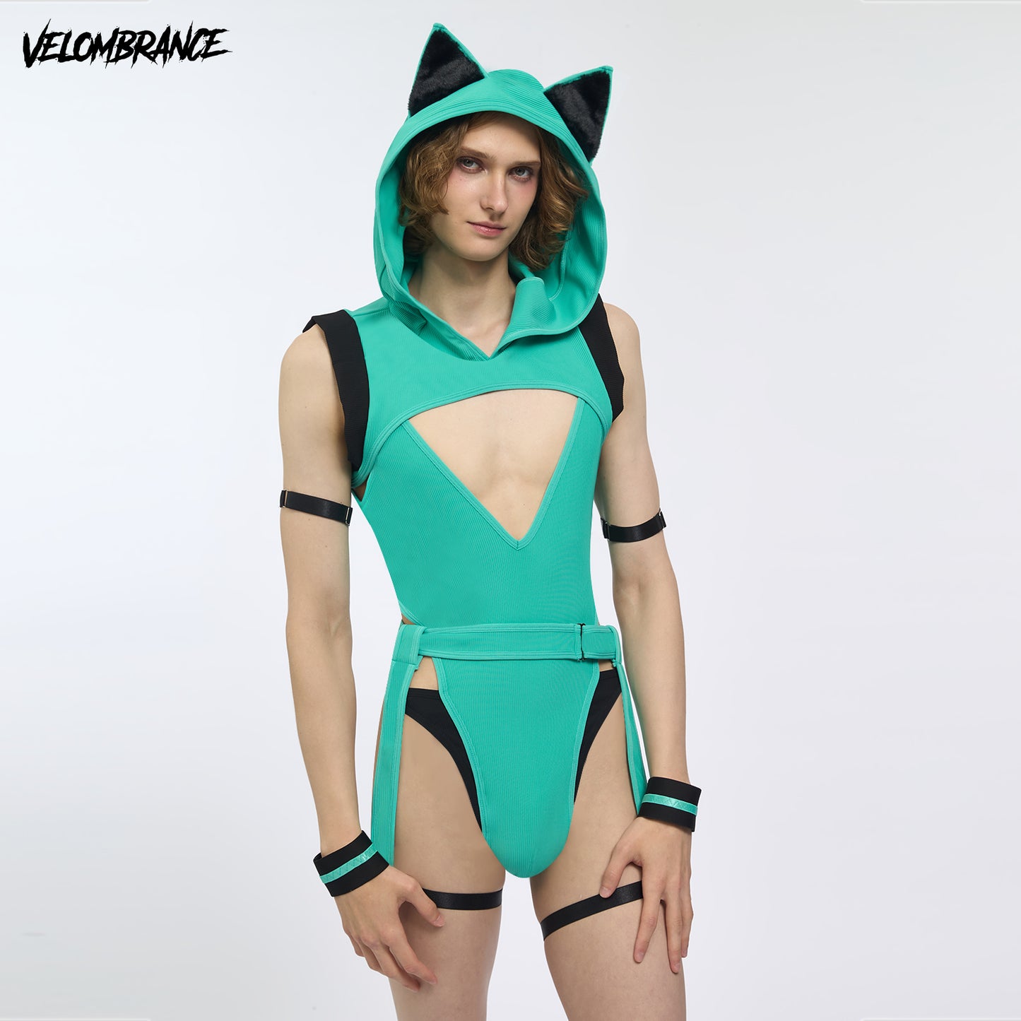 Minty Meow Bodysuit (5-Piece Set) AS46