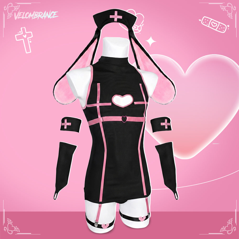 Sweetheart Bunny Nurse Dress (8-Piece Set) AS49