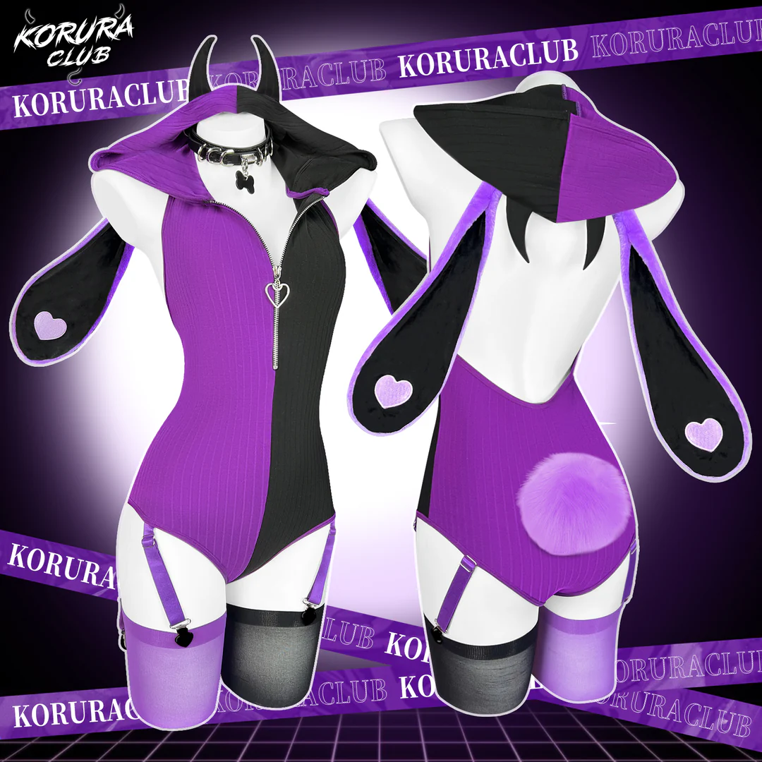 Heart Pattern Two-Tone Bunny KO129