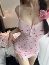 Pink Suspender Nightgown PA10122