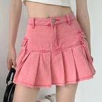 Pink Denim Skirt PL53376