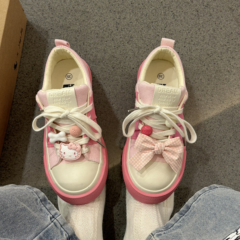 pink casual shoes  PL53305