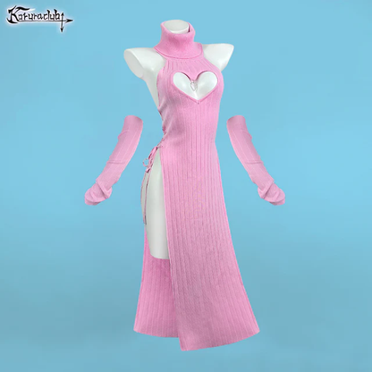 KORURACLUB-Plus Size Heart-Shaped Cheongsam KO59