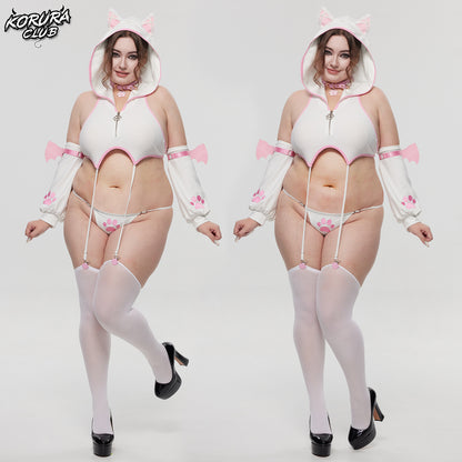 Cat Cosplay Lingerie Vest Set KO156