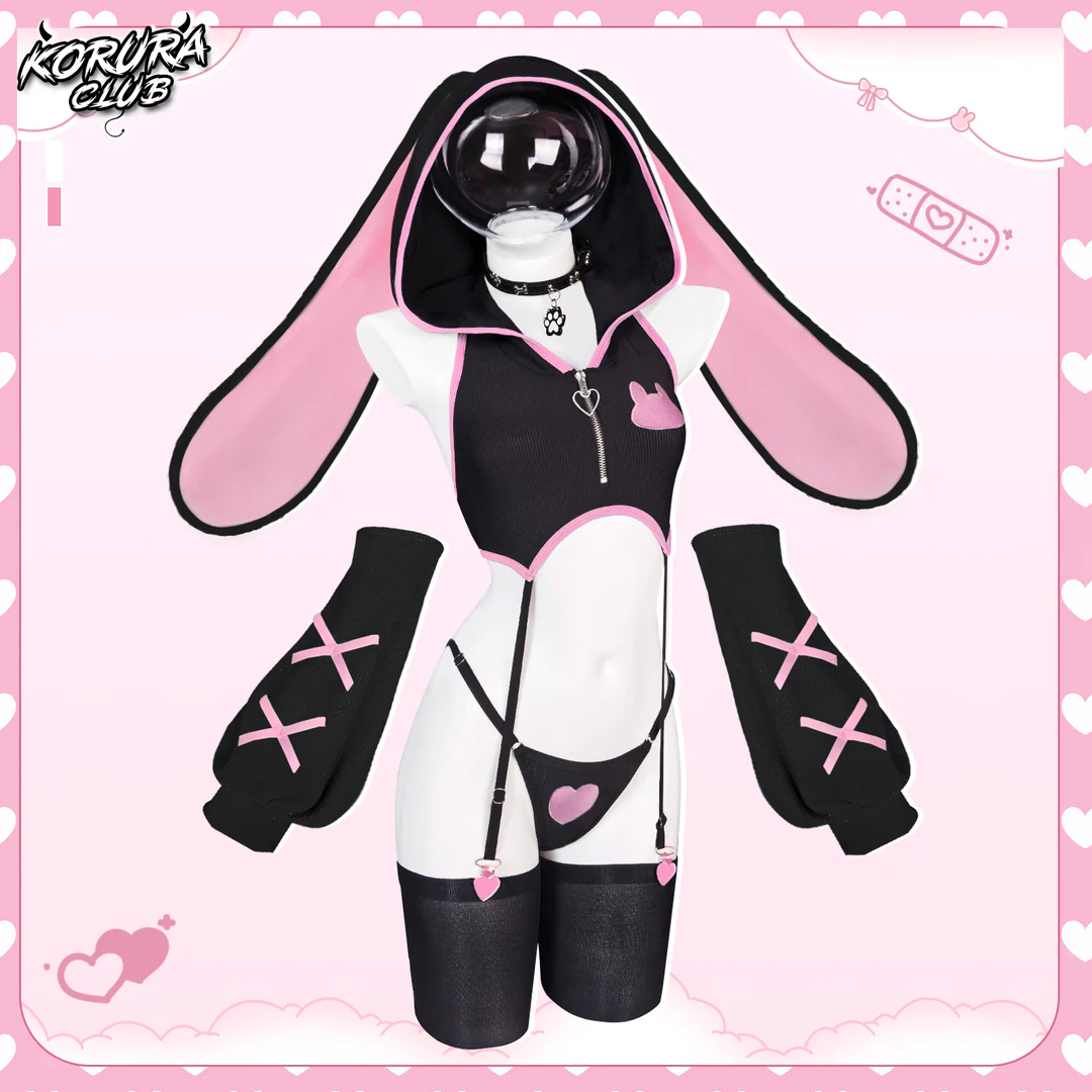 Pre-sale Bunny Cosplay Lingerie Vest Set KO157