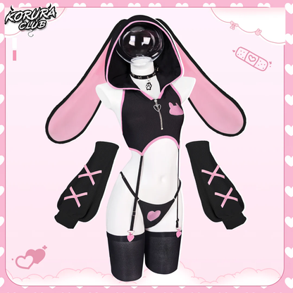 Pre-sale Bunny Cosplay Lingerie Vest Set KO157