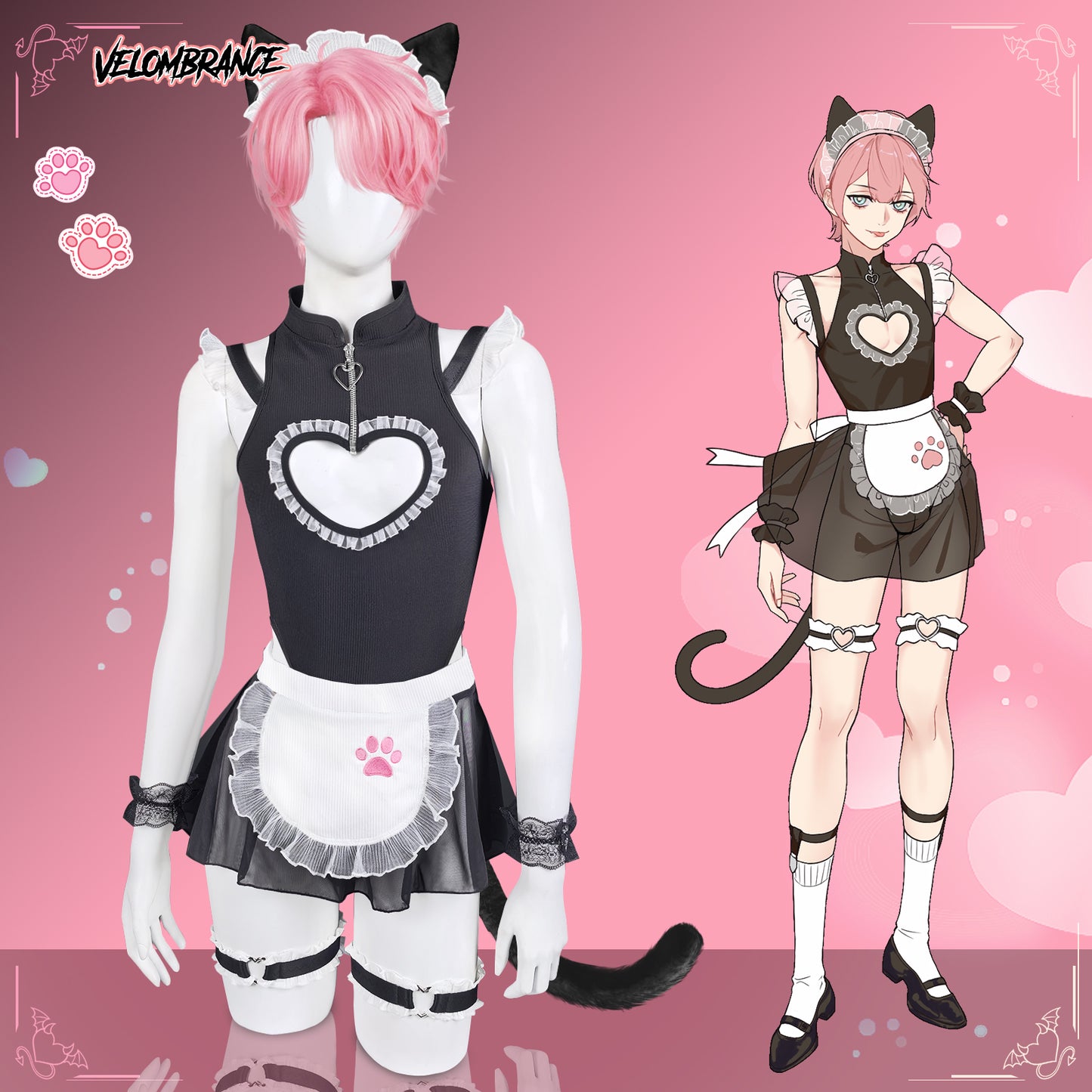 Pre-Order Heart Cat Butler AS67 (6-Piece Set)