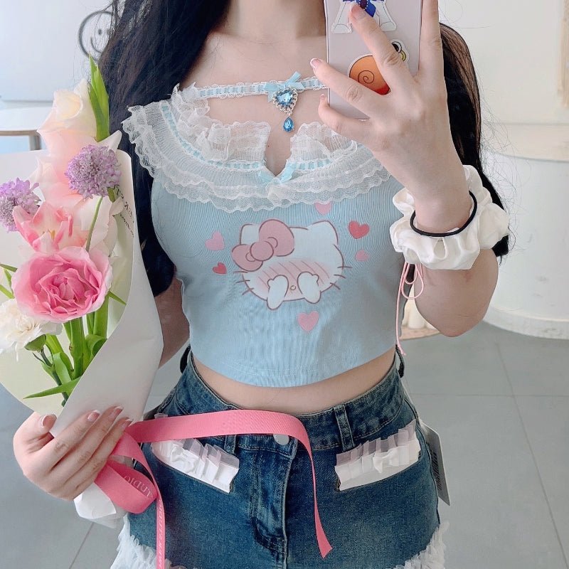 Cute Lace Cat Harness PL53761